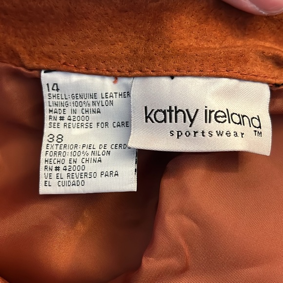 Kathy Ireland Sportswear Genuine Leather Skirt GUC - Picture 5 of 9